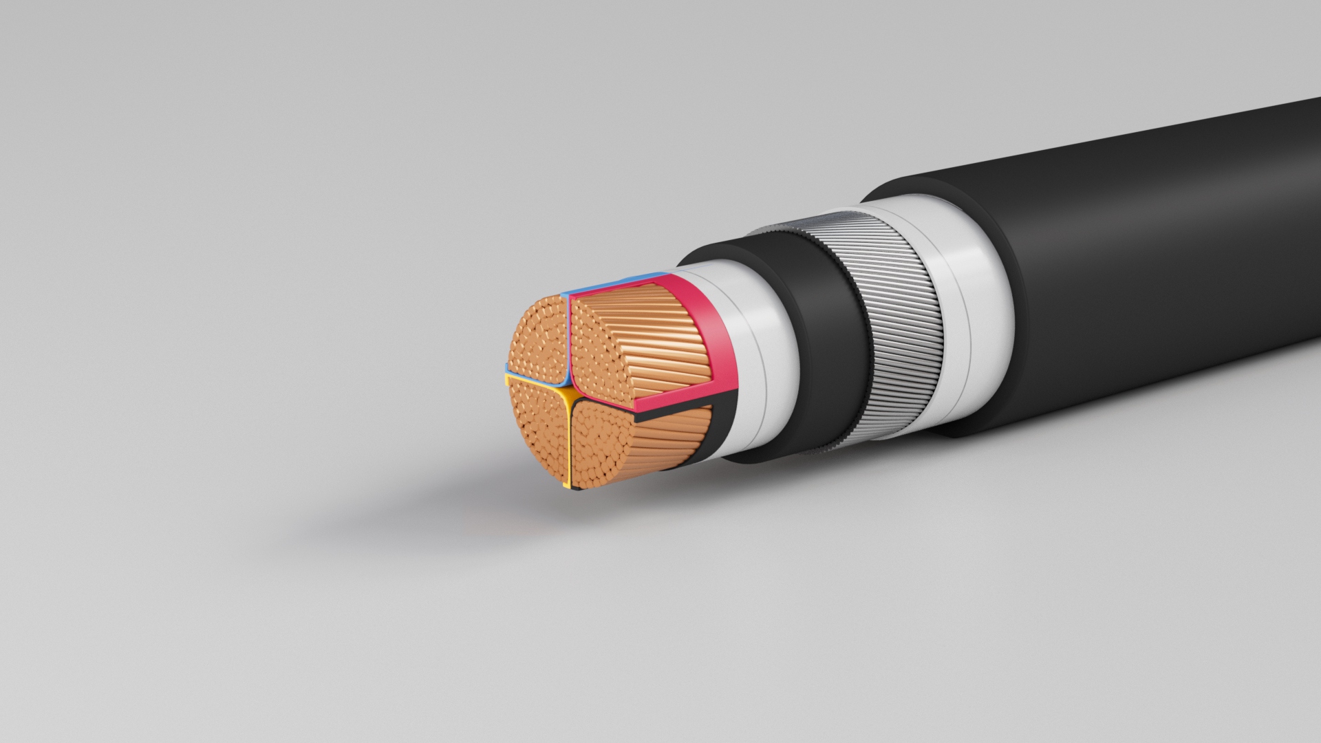 Multi Core Cables 0.6 / 1 (1.2) KV 90º C with Stranded Circular or Sector Copper
